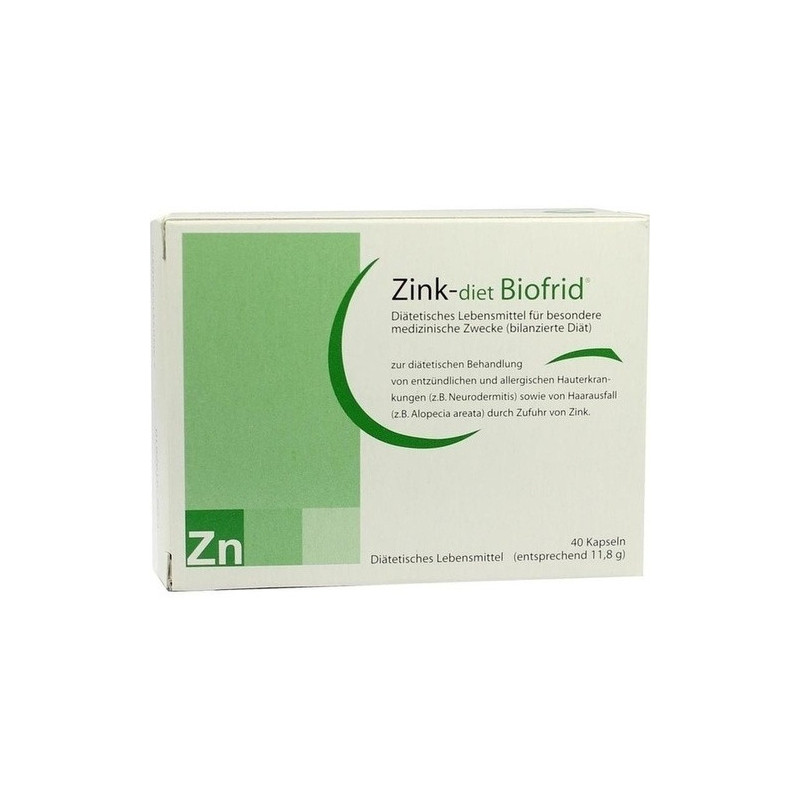 ZINK DIET Biofrid Kapseln, 40 ST – PZN 9192610