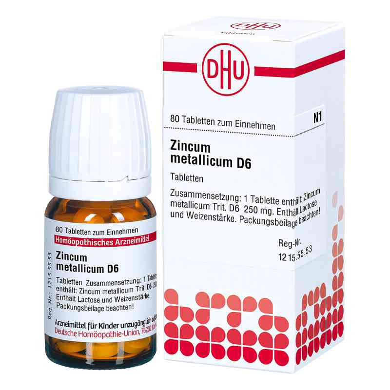 Zincum Metallicum D 6 Tabletten (80 stk) – PZN 1789202