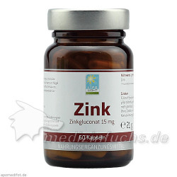 ZINK 15 mg Gluconat Kapseln, 60 ST – PZN 4870353
