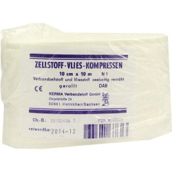 ZELLSTOFF VLIES KOMPRESSEN 10 cmx10 m unst.gerollt, 1 ST – PZN 6347673