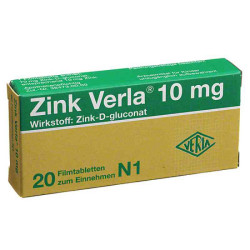 Zink Verla 10mg (20 stk) – PZN 8912172