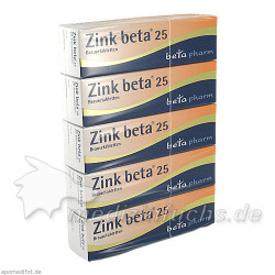 ZINK BETA 25 Brausetabletten, 100 ST – PZN 8653486