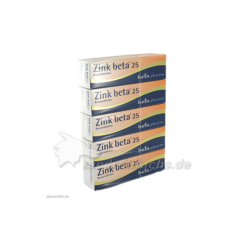 ZINK BETA 25 Brausetabletten, 100 ST – PZN 8653486