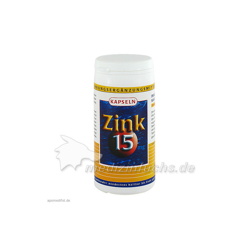 ZINK 15 mg Zinkgluconat Kapseln, 100 ST – PZN 1457316