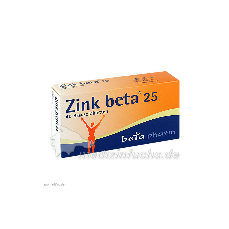 ZINK BETA 25 Brausetabletten, 40 ST – PZN 8690613