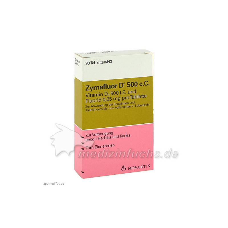 ZYMAFLUOR D 500 C C Tabletten, 90 ST – PZN 14901