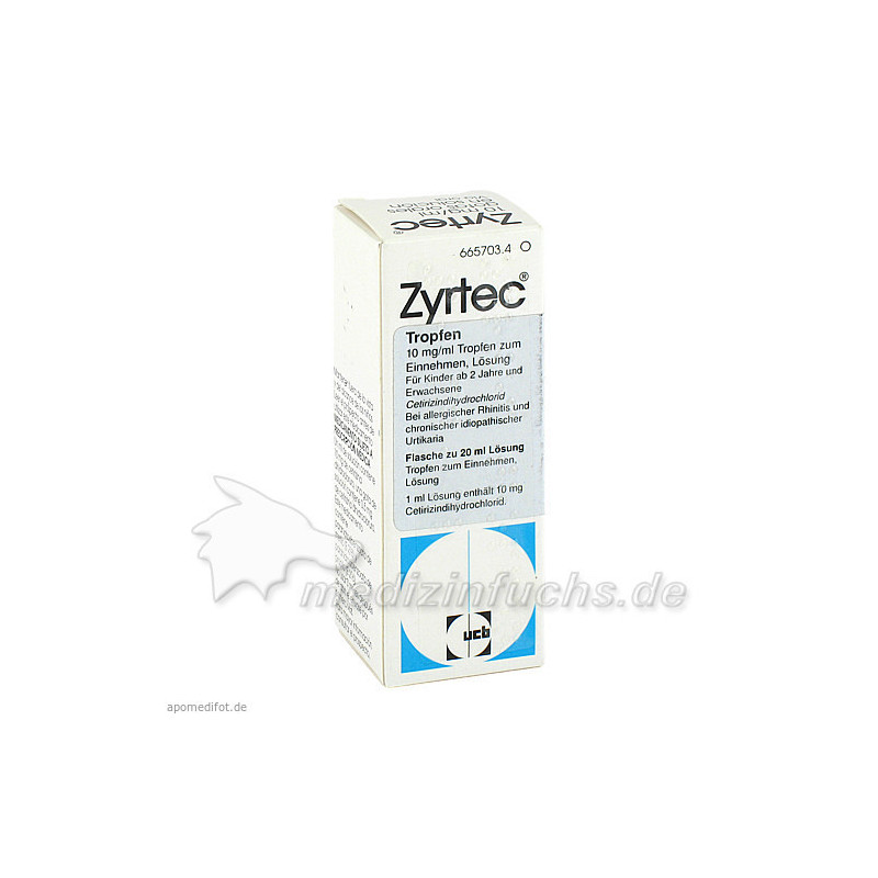 ZYRTEC Tropfen, 20 ML – PZN 243748