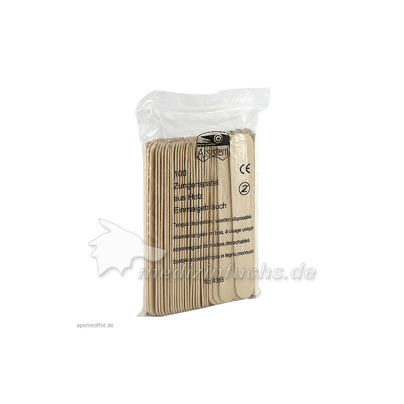 ZUNGENSPATEL aus Holz, 100 ST – PZN 85315