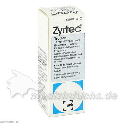 ZYRTEC Tropfen, 20 ML – PZN 257940