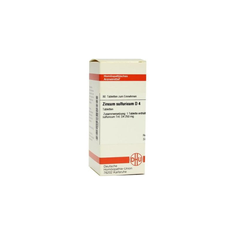 Zincum Sulfuricum D 4 Tabletten (80 stk) – PZN 2637517