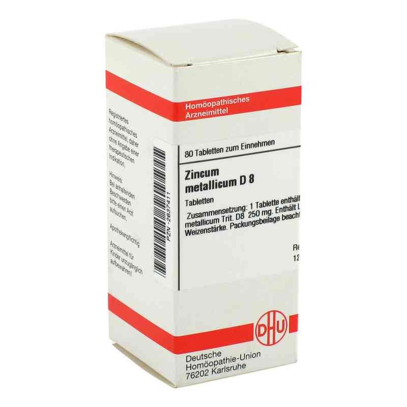 Zincum Metallicum D 8 Tabletten (80 stk) – PZN 2637411
