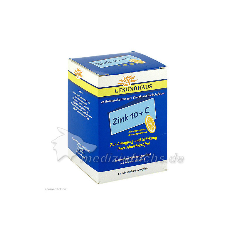 ZINK 10+C Brausetabletten, 40 ST – PZN 1247151
