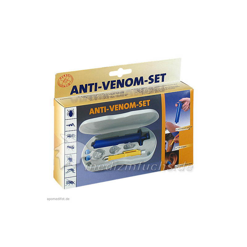 ZECKENZANGE+Antigiftset Vakuumsprit.Flug-Ohrschutz, 1 P – PZN 1681663