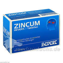ZINCUM HEVERT N Tabletten, 100 ST – PZN 3816127