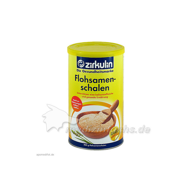 ZIRKULIN Flohsamenschalen, 250 G – PZN 10731644