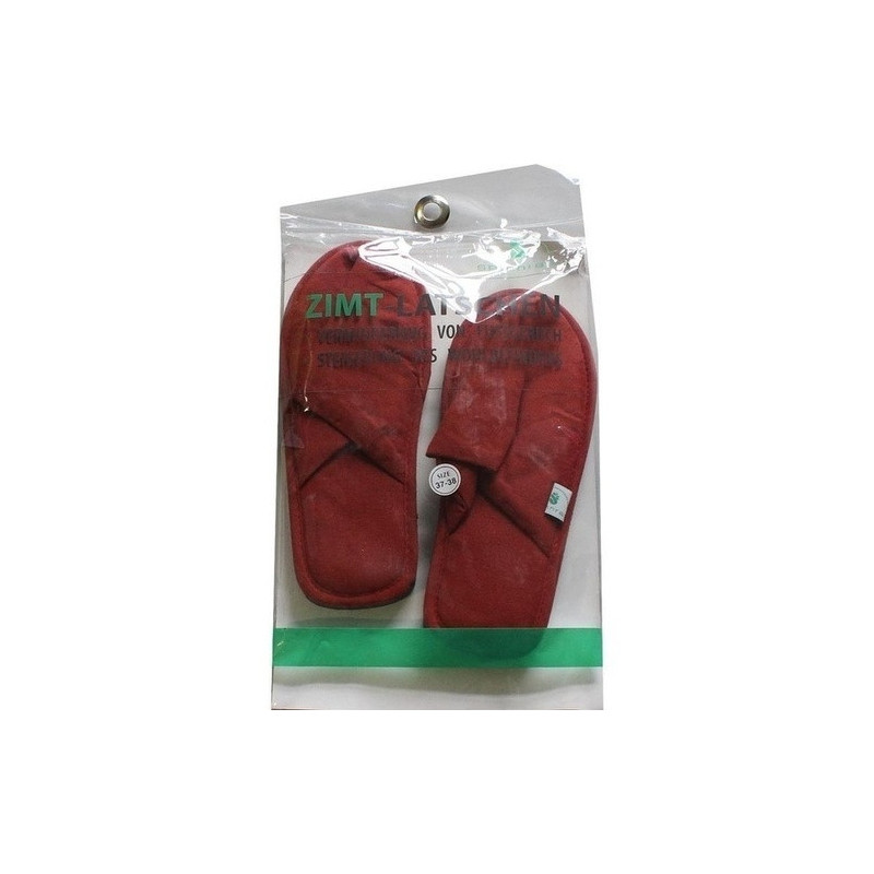 ZIMTLATSCHEN vorne geschlossen Gr.37/38 rot, 2 ST – PZN 5381366