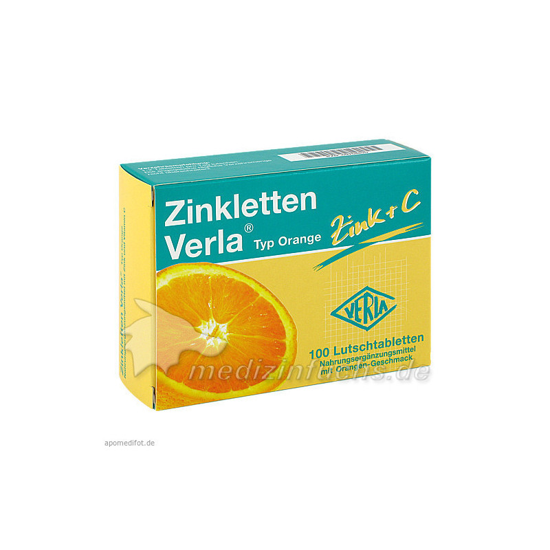 ZINKLETTEN Verla Orange Lutschtabletten, 100 ST – PZN 9704820