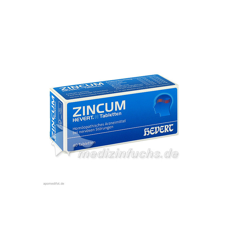 ZINCUM HEVERT N Tabletten, 40 ST – PZN 3816110