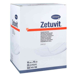 Zetuvit Saugkompresse steril 10x10 cm (25 stk) – PZN 2724334
