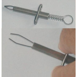 ZECKENZANGE/-pinzette 8 cm Feder+St, 1 ST – PZN 6805147