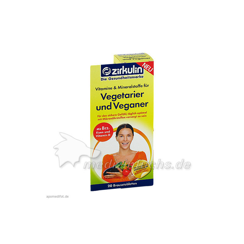 ZIRKULIN Vitamine u.Mineralst.f.Vegetarier+Veganer, 20 ST – PZN 10282821