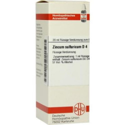 Zincum Sulfuricum D 4 Dilution (20 ml) – PZN 2623923