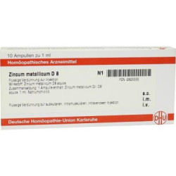 Zincum Metallicum D 8 Ampullen (10X1 ml) – PZN 2825555
