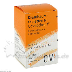 KIESELSAEURETABLETTEN N COSMOCHEMA, 250 ST – PZN 4400185