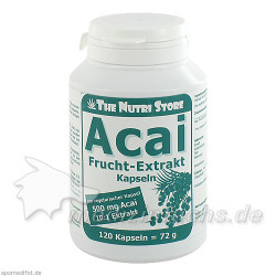Acai Frucht-Extrakt 500mg vegetarische, 120 ST – PZN 5526296