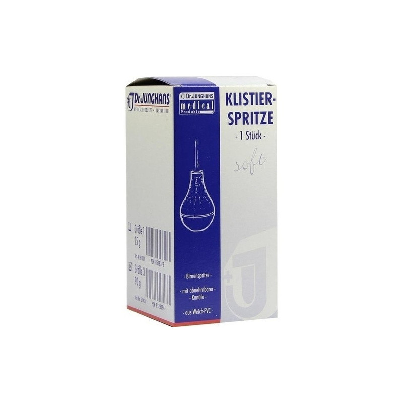 Klistierspritze 90g Gr.3 birnenf. aus Weich-PVC, 1 ST – PZN 8528396