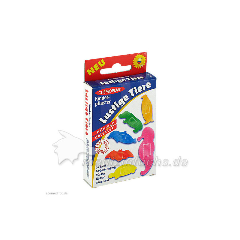 Kinderpflaster lustige Tiere, 10 ST – PZN 611100