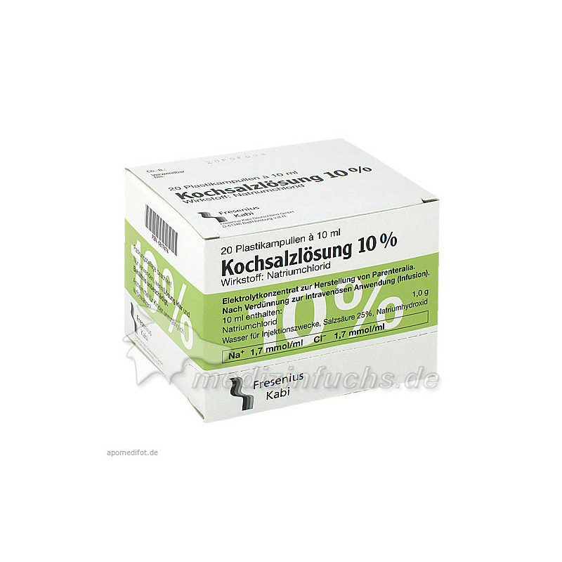 KOCHSALZ 10%, 20X10 ML – PZN 817474