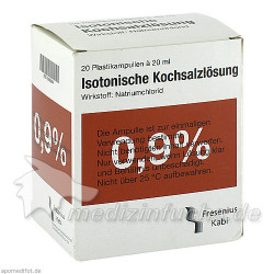 KOCHSALZ 0.9% ISOTON PL, 20X20 ML – PZN 3655664