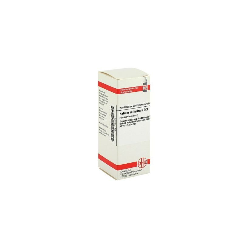 Kalium Sulfuricum D 3 Dilution (20 ml) – PZN 7171420