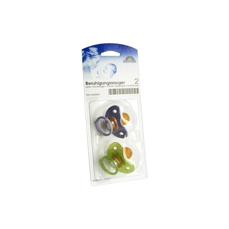 Kirschsauger Latex Gr.2 6-18 Monate flieder/grün, 2 ST – PZN 3045960