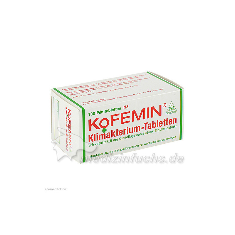 Kofemin Klimakterium Tabletten, 100 ST – PZN 3554325