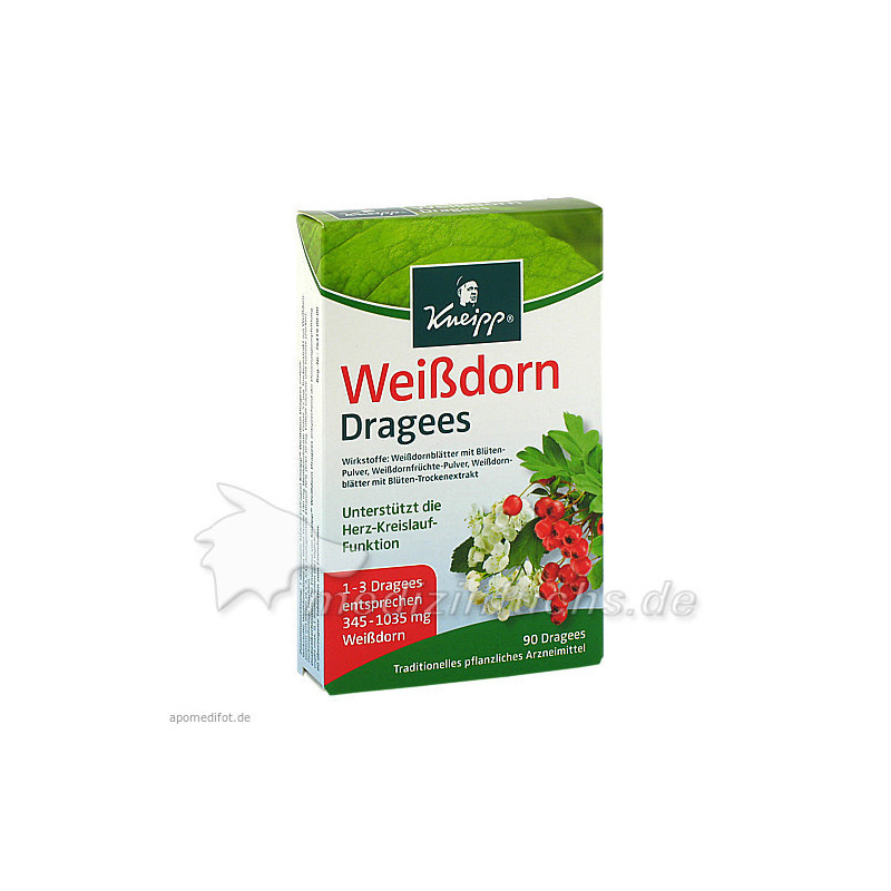 Kneipp Weißdorn Dragees, 90 ST – PZN 9929909