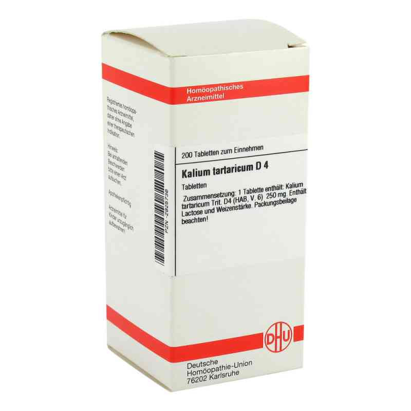 Kalium Tartaricum D 4 Tabletten (200 stk) – PZN 2925736