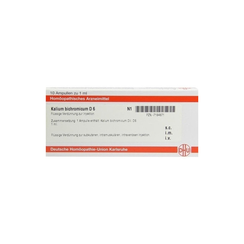 KALIUM BICHROMICUM D 6 Ampullen, 10X1 ML – PZN 7184871