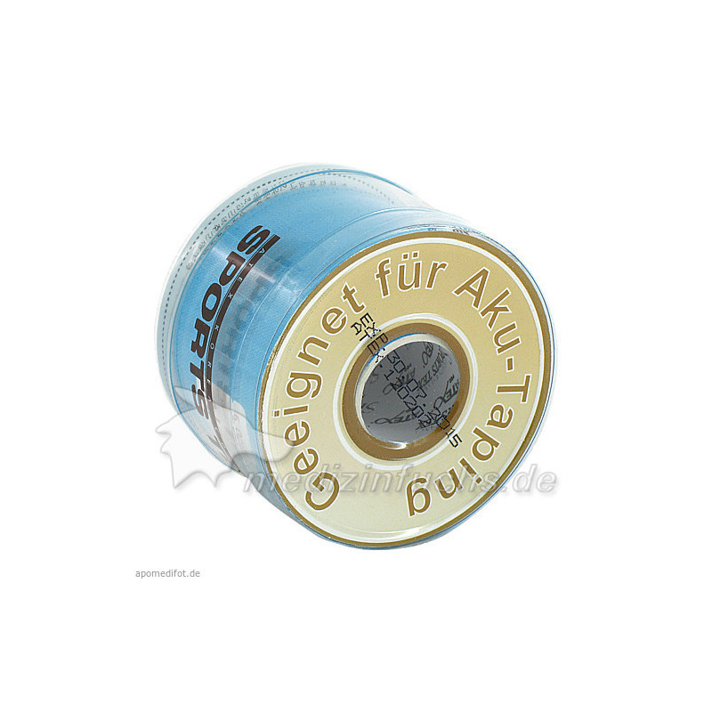 Kinesiologisches Aku-Tape 5mx5cm blau Rolle, 1 ST – PZN 6055597
