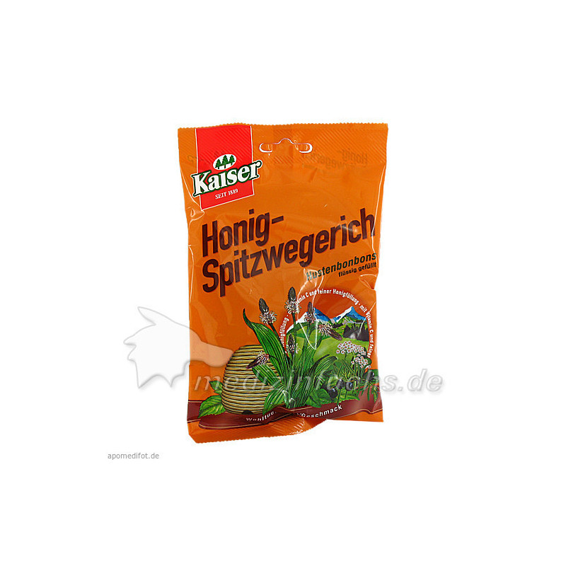 Kaiser Honig Spitzwegerich Bonbons, 90 G – PZN 2482003