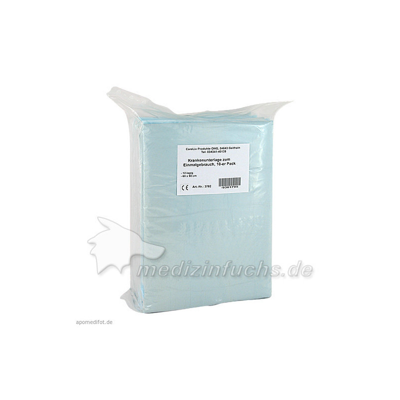 Krankenunterlage 60x90cm 12-lagig, 10 ST – PZN 9301795