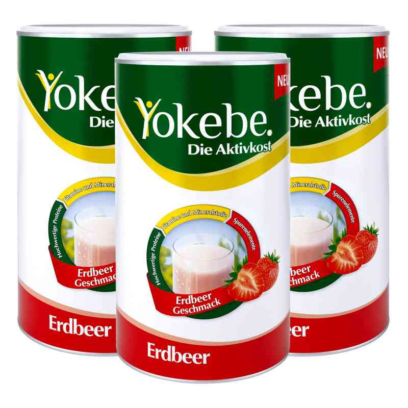 Yokebe Erdbeer Pulver (3X500 g) – PZN 8100451