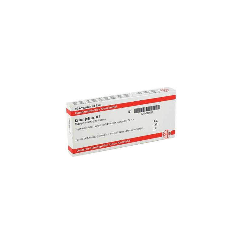 Kalium Jodat. D 4 Ampullen (10X1 ml) – PZN 2824225