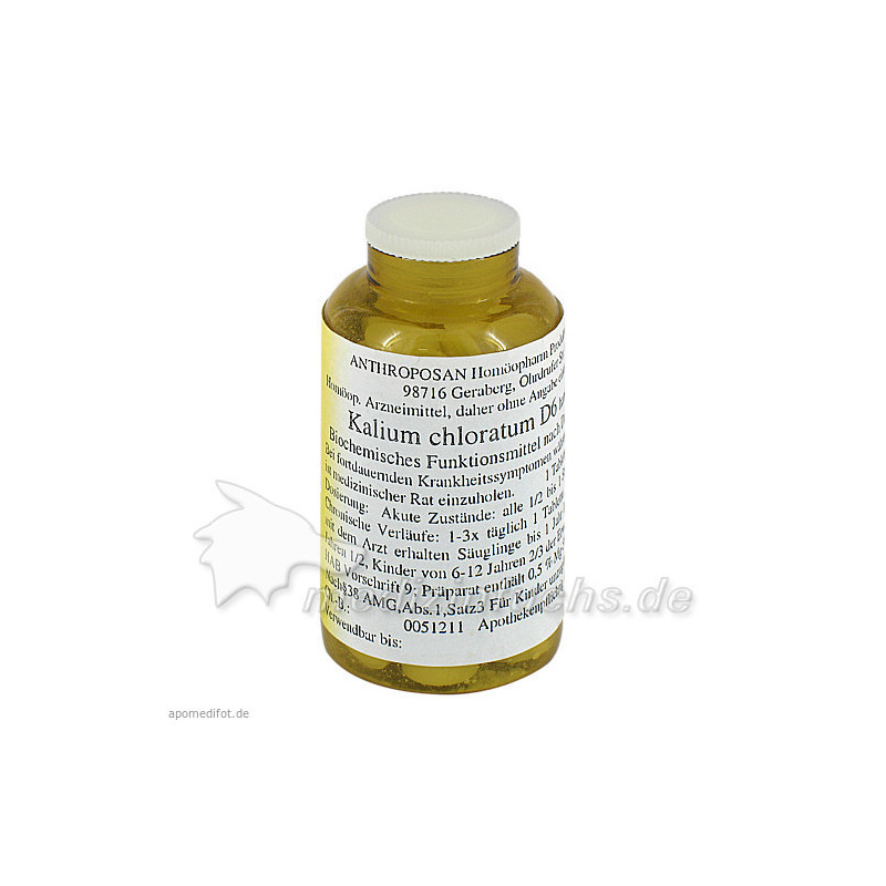 Kalium chloratum D 6 Schüssler Nr.4 handverrieb., 80 ST – PZN 3631994
