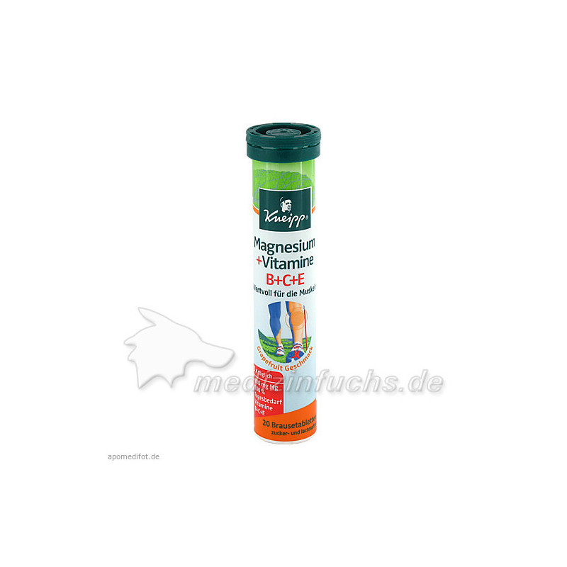 KNEIPP Magnesium + Vitamine Brausetabletten, 20 ST – PZN 2565930