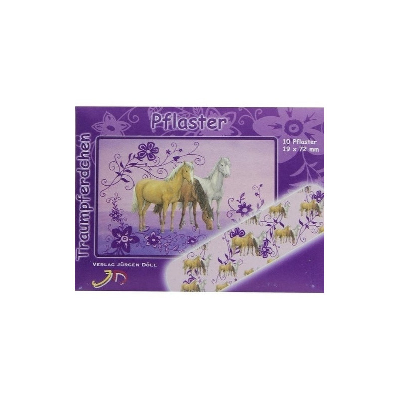 KINDERPFLASTER TRAUMPFERDCHEN - BRIEFCHEN BLAU, 10 ST – PZN 9078127