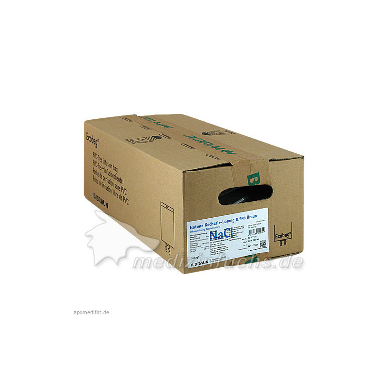 Kochsalzlösung 0.9% Ecobag, 20X100 ML – PZN 954739
