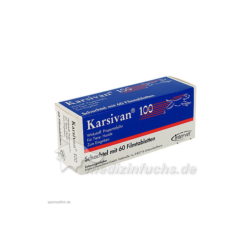 KARSIVAN 100 Filmtabletten f.Hunde, 60 ST – PZN 7545731