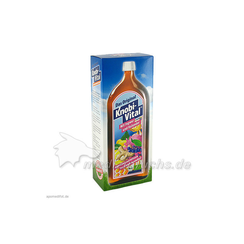 KnobiVital mit Ingwer und Holunder Bio, 960 ML – PZN 8801001